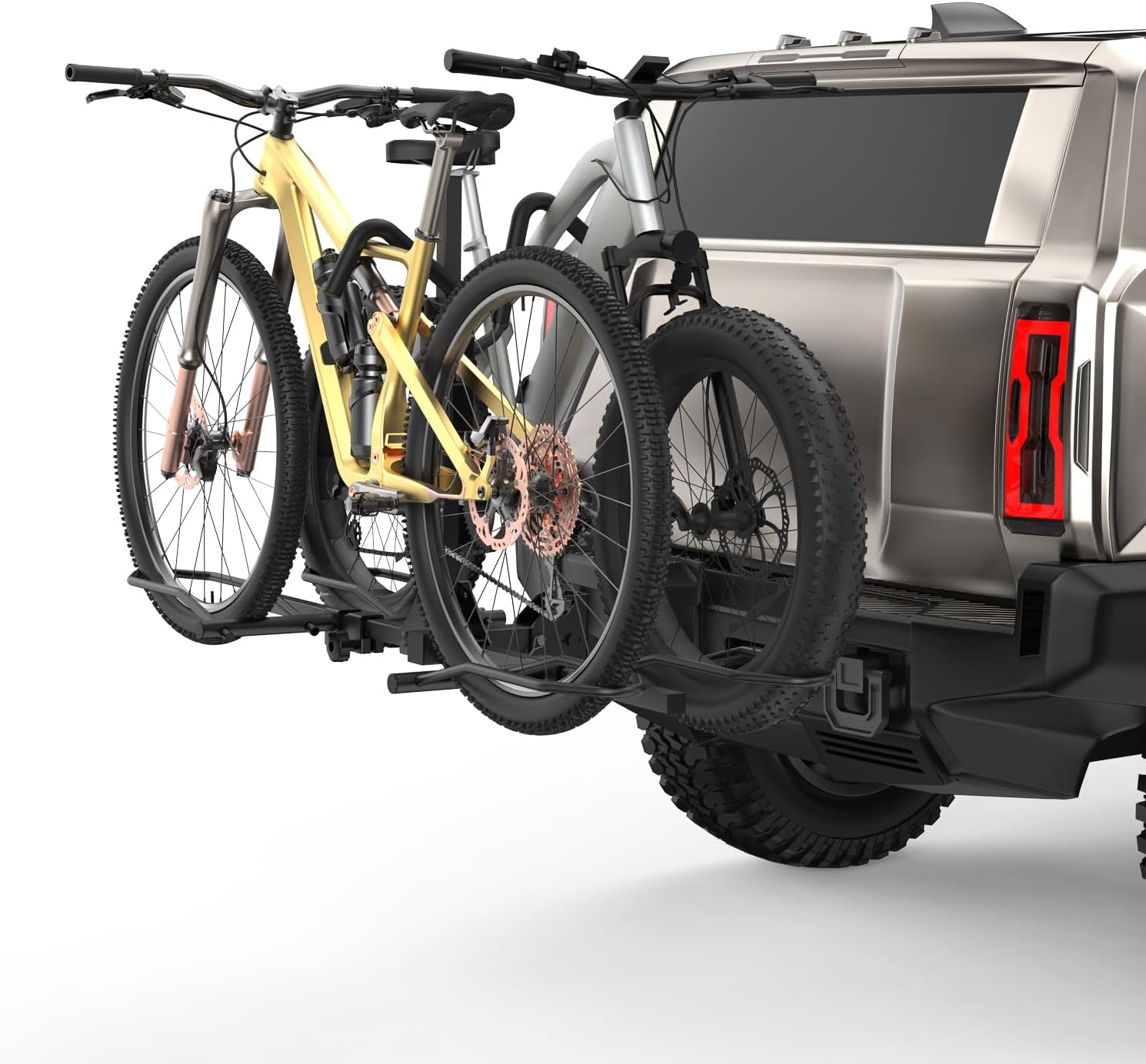 Robust Hitch Mount 2-Bike Rack for eBikes & Fat Tires