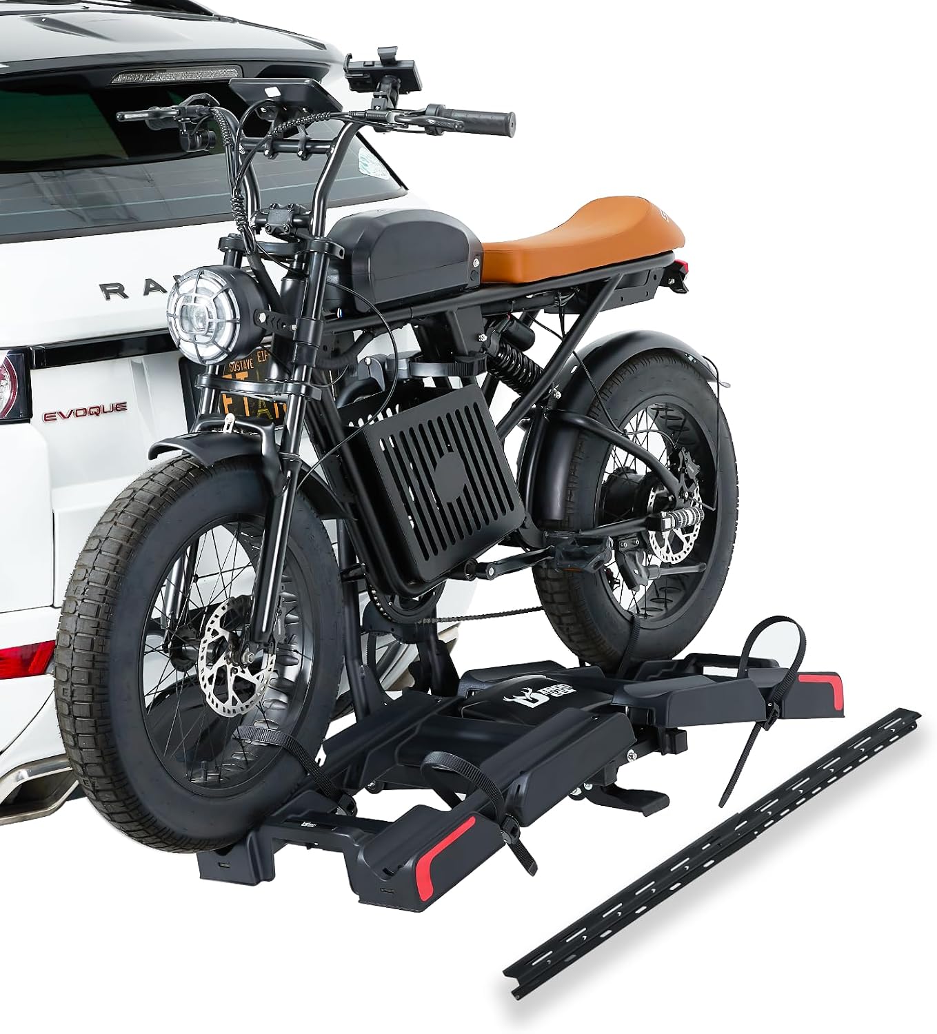 Foldable Hitch Mount 2-Bike Rack for E-Bikes & Fat Bikes