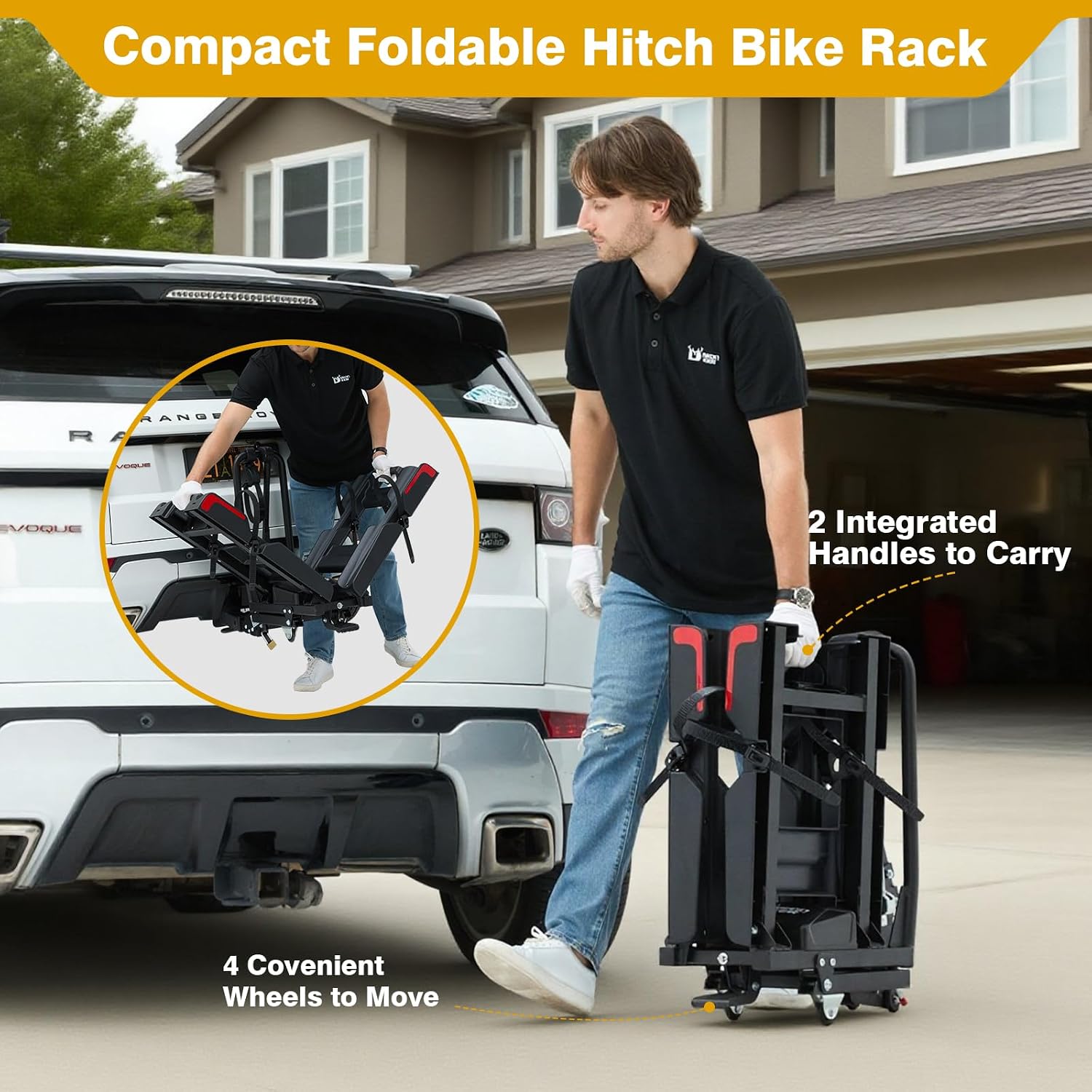 Foldable Hitch Mount 2-Bike Rack - Hình 2