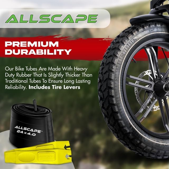 Allscape 24x4.0 Fat Bike Inner Tubes - Hình 2