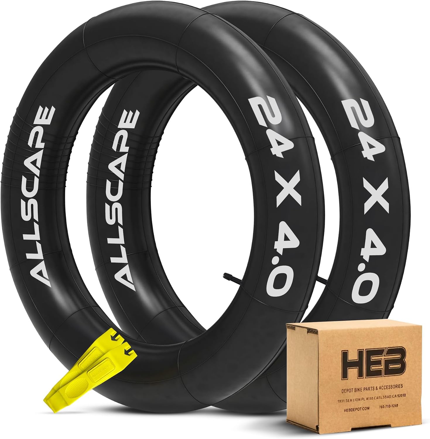 Allscape 24x4.0 Fat Bike Inner Tubes